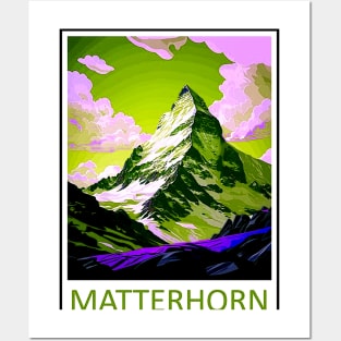 Matterhorn Mountain Switzerland Travel and Tourism Advertising Print Posters and Art